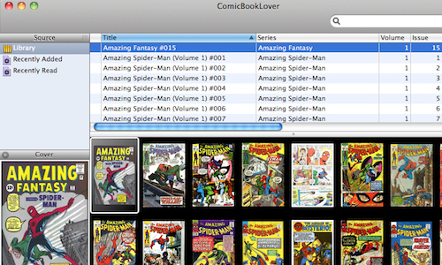 ComicBookLover 1.4 : Main window