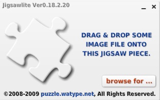 jigsawlite 0.1 : Main menu