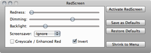 RedScreen 2.0 : Main window