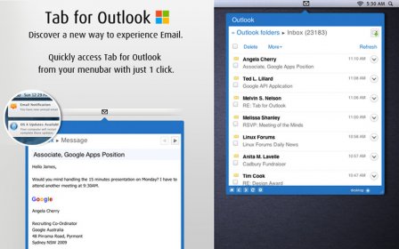 Tab for Outlook screenshot