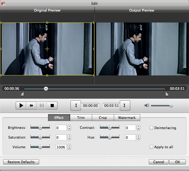 Aiseesoft DVD Creator for Mac 5.1 : Editing Video
