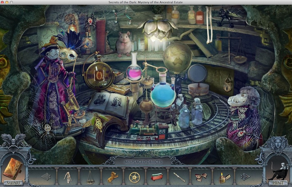Secrets of the Dark: Mystery of the Ancestral Estate : Completing Hidden Object Mini-Game