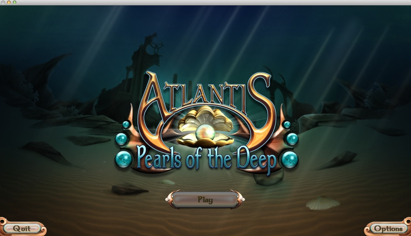 Atlantis: Pearls of the Deep 2.0 : Main Menu