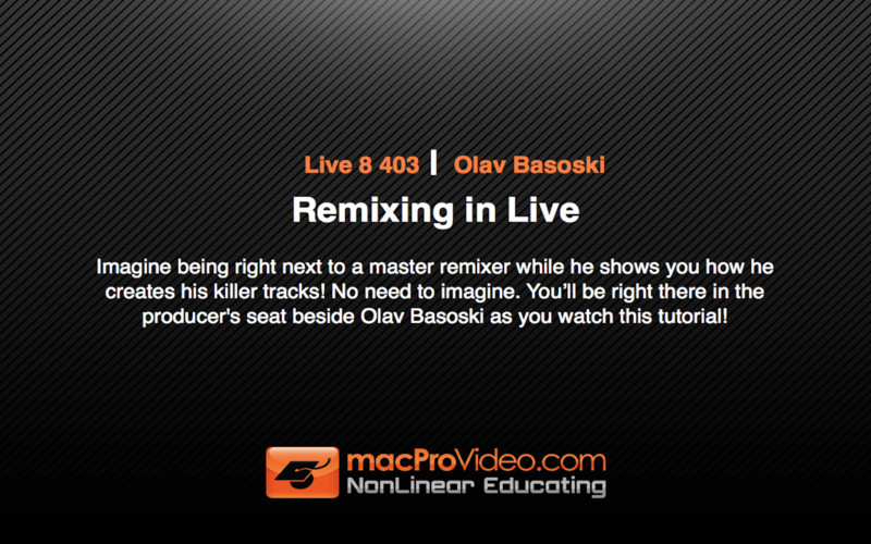 Course For Live 8 Remixing 1.0 : Course For Live 8 Remixing screenshot