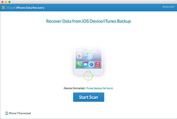 Jihosoft iPhone Data Recovery for Mac 3.1 : connect-idevice-to-computer
