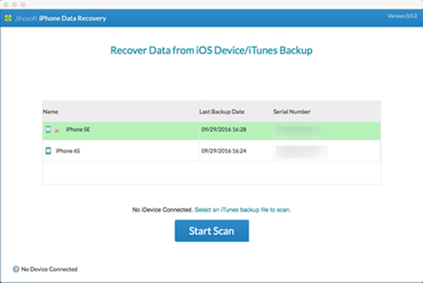 Jihosoft iPhone Data Recovery for Mac 3.1 : recover-from-itunes-backup