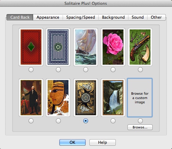 Solitaire Plus! 3.3 : Game Options