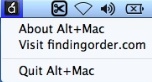 Alt+Mac 1.0 : Main Window