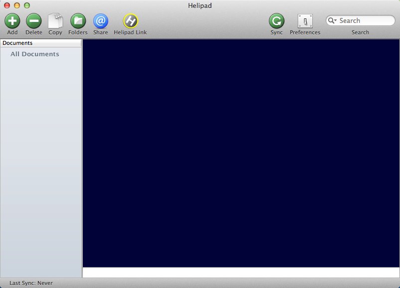 Helipad Mac 53.0 : Main window