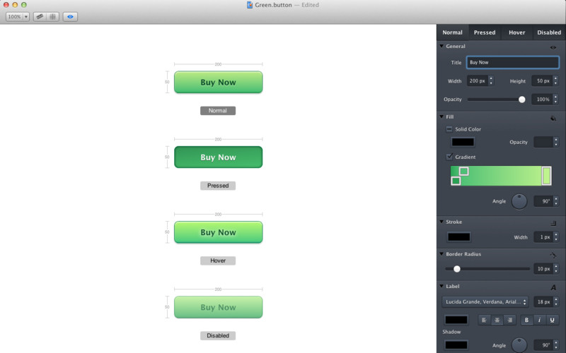 Buttons 1.3 : Buttons screenshot