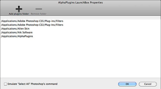 AlphaPlugins LaunchBox 1.0 : Main Window