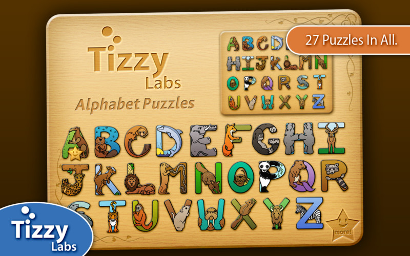 Tizzy Animal Alphabet Puzzles 1.2 : Tizzy Animal Alphabet Puzzles screenshot
