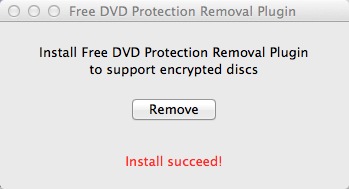 Free DVD Protection Removal Plugin 3.0 : Main window