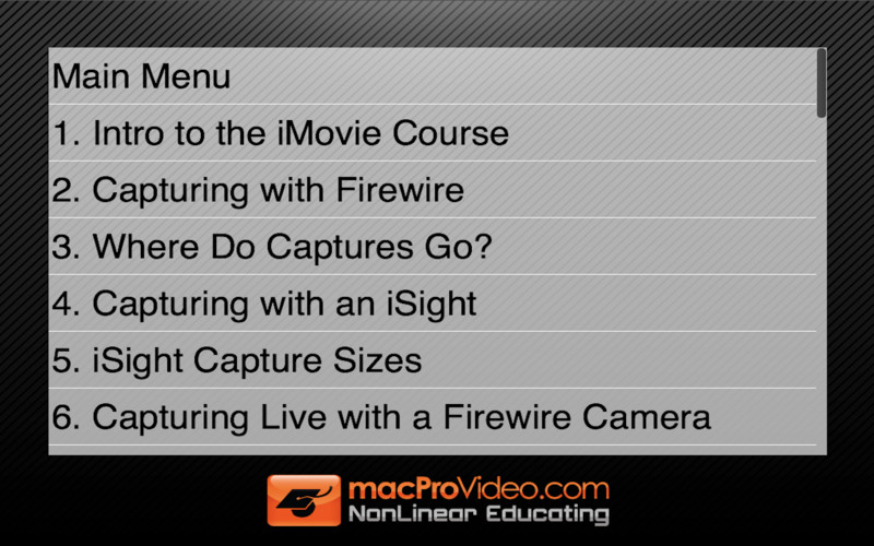 MPV's iMovie '11 101 - Core iMovie '11 1.1 : Course For iMovie '11 101 - Core iMovie '11 screenshot