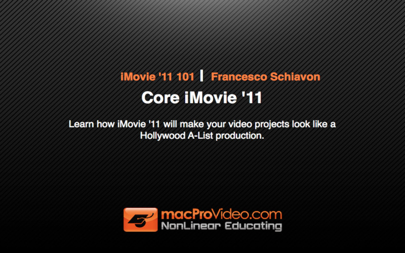 MPV's iMovie '11 101 - Core iMovie '11 1.1 : Course For iMovie '11 101 - Core iMovie '11 screenshot