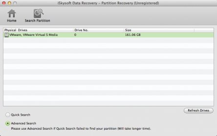 Partition Recovery Options