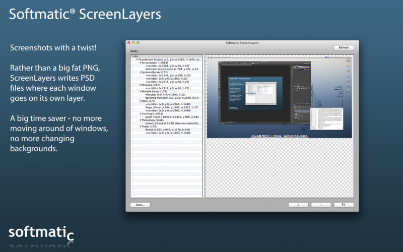 Softmatic ScreenLayers 1.0 : Softmatic ScreenLayers screenshot