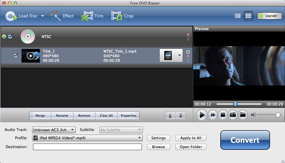 Free DVD Ripper 6.0 : Main Window