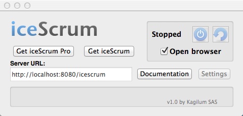 iceScrum Server 1.0 : Main Window