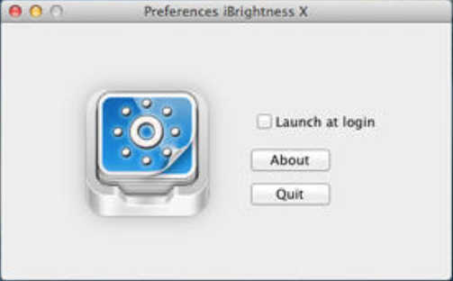 iBrightness X 1.0 : Main Window