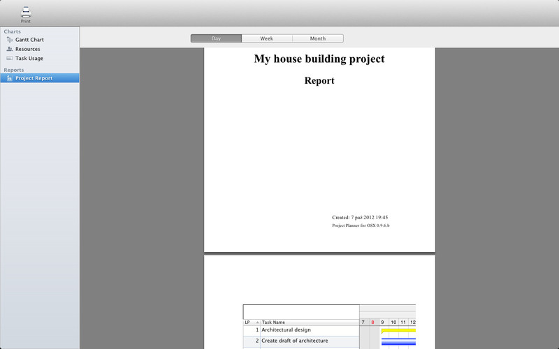 Project Planner 1.2 : Project Planner screenshot