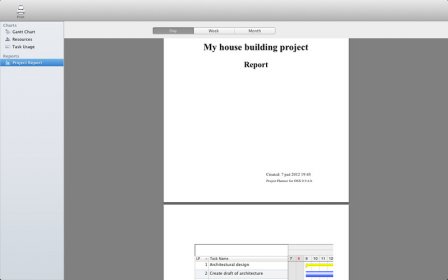 Project Planner screenshot