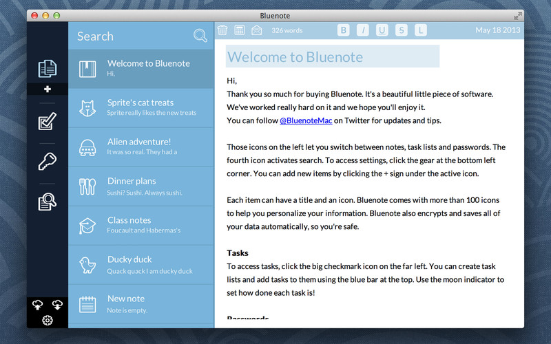 BlueNote 1.2 : Bluenote screenshot