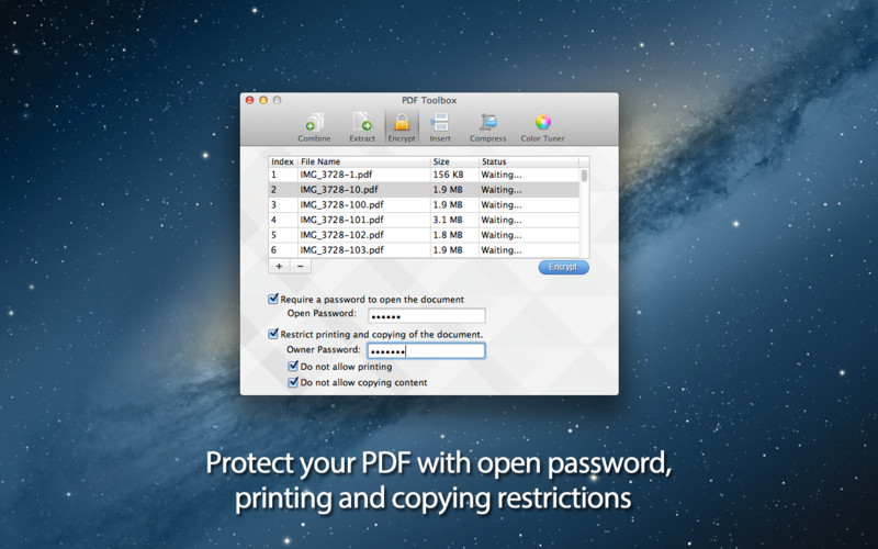 PDF Toolbox 1.0 : PDF Toolbox screenshot