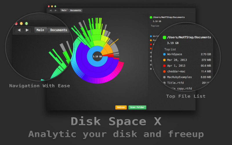 Disk Space X 1.2 : Disk Space X screenshot
