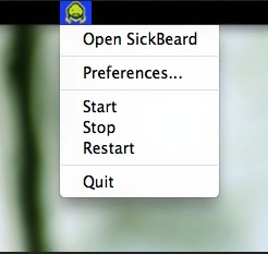 Sickbeard Launcher 1.0 : Main window