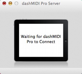 dashMIDI Pro Server 1.1 : Main Window