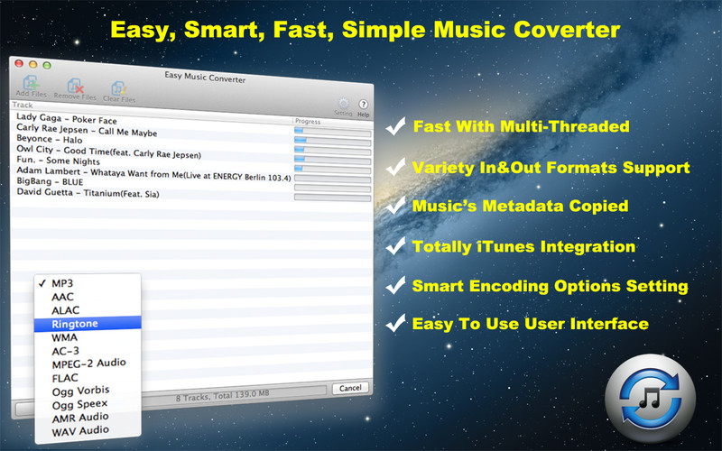 Easy Music Converter 2.1 : Easy Music Converter screenshot