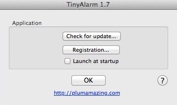 TinyAlarm 1.7 : Program Preferences