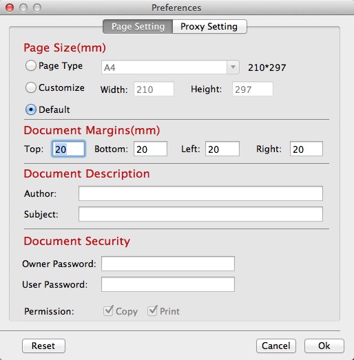 iPubsoft Word to PDF Converter 2.1 : Output Options