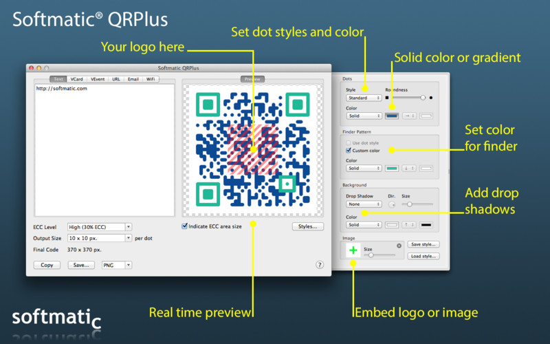 Softmatic QRPlus 1.0 : Softmatic QRPlus screenshot