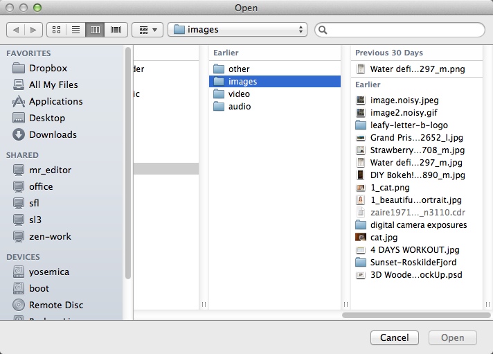 Backdrop 2.4 : Selecting Desktop Image