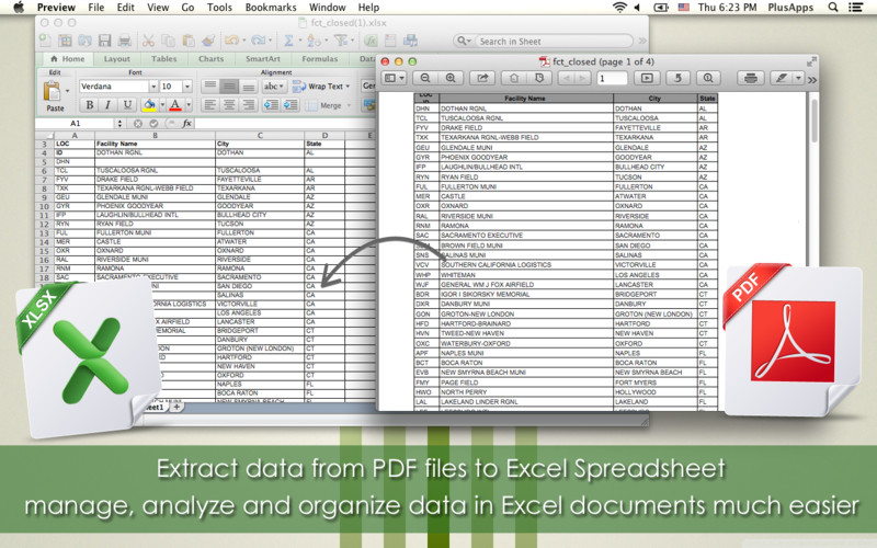 PDF to Excel 2.0 : PDF to Excel screenshot