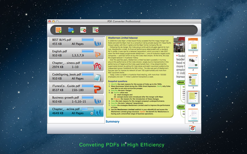 PDF Converter Professional 3.9 : PDF Converter Professional screenshot