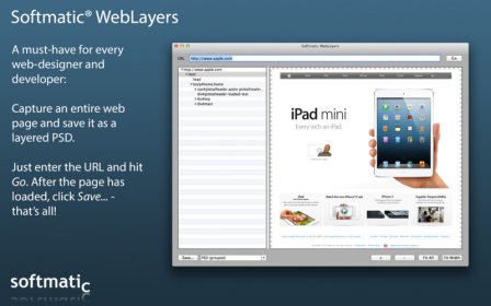 Softmatic WebLayers screenshot
