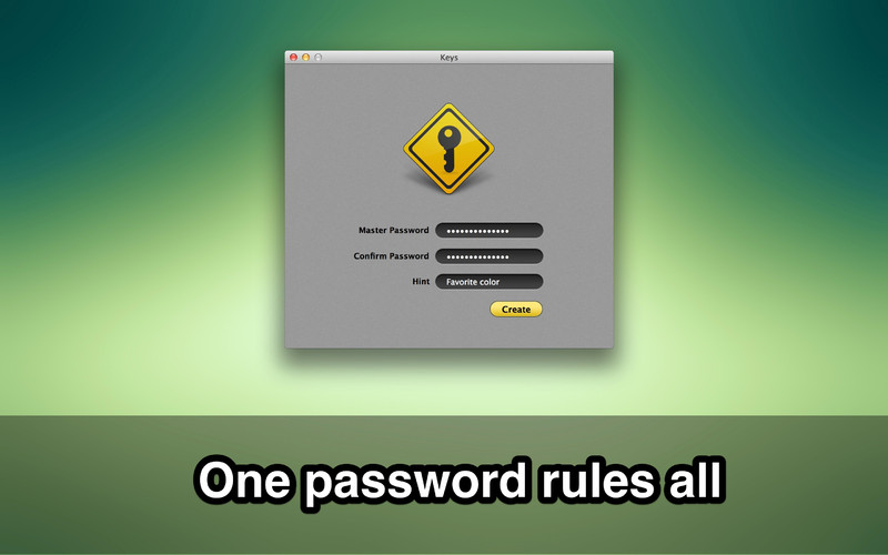 Keys - Essential Password Manager 1.2 : Keys - Essential Password Manager screenshot