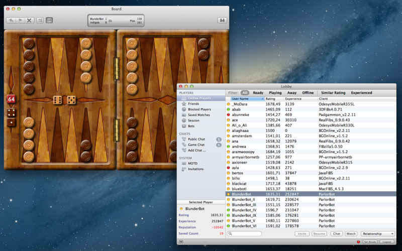 Backgammon Online 1.1 : Backgammon Online screenshot