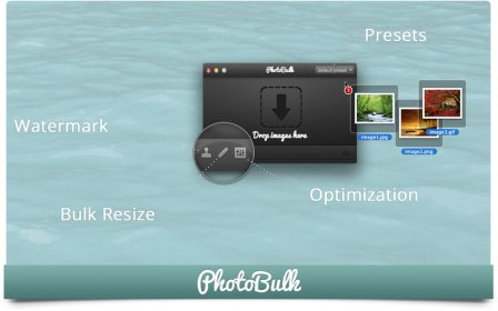 PhotoBulk: Watermark, Resize and Optimize screenshot