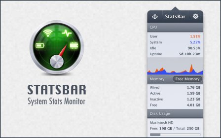 StatsBar - System Monitor screenshot