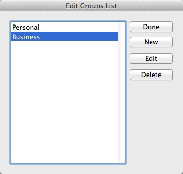 mSecure 3.5 : Editing Group List