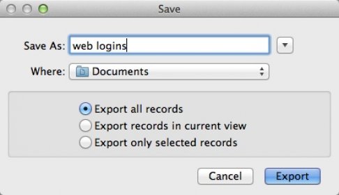 Exporting Data