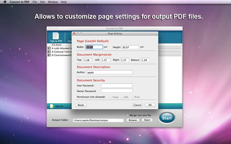 convert to pdf 2.4 : Convert to PDF screenshot
