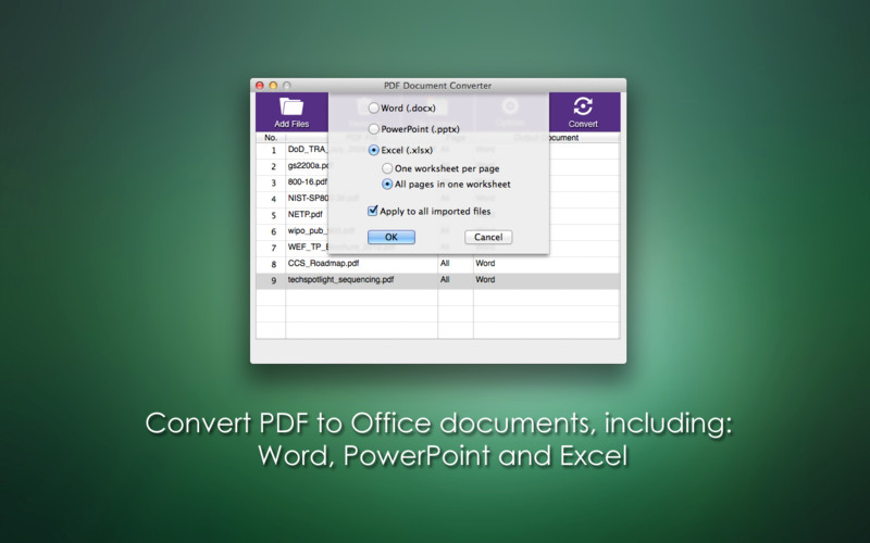PDF Document Converter 2.0 : PDF Document Converter screenshot