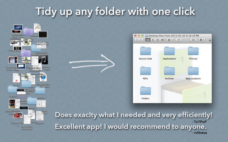 Clean My Desktop 2.4 : Folder Tidy screenshot