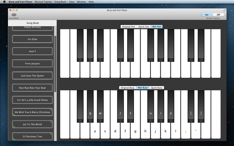 Burp and Fart Piano 3.1 : Burp And Fart Piano screenshot