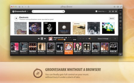 Shiny Groove - the best player for Grooveshark screenshot